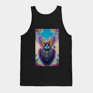 Floral Pigeon Tank Top